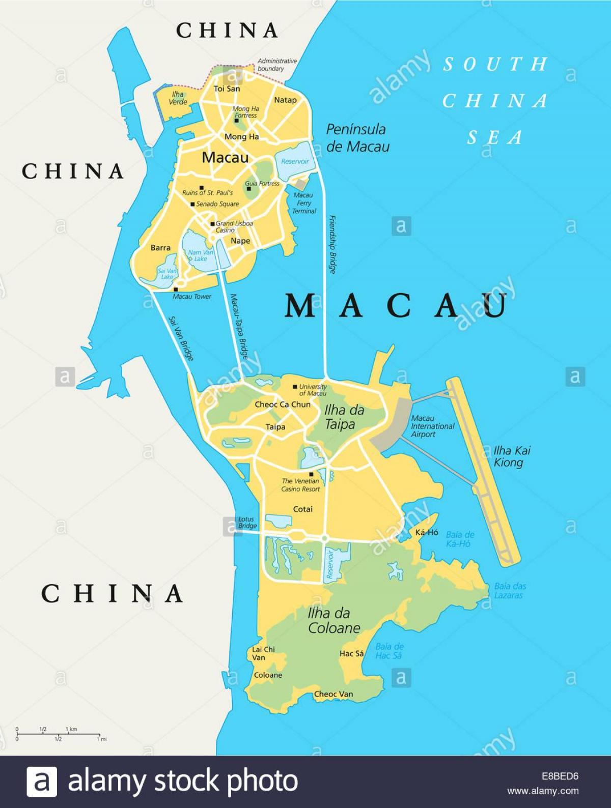 Macao Cina mappa