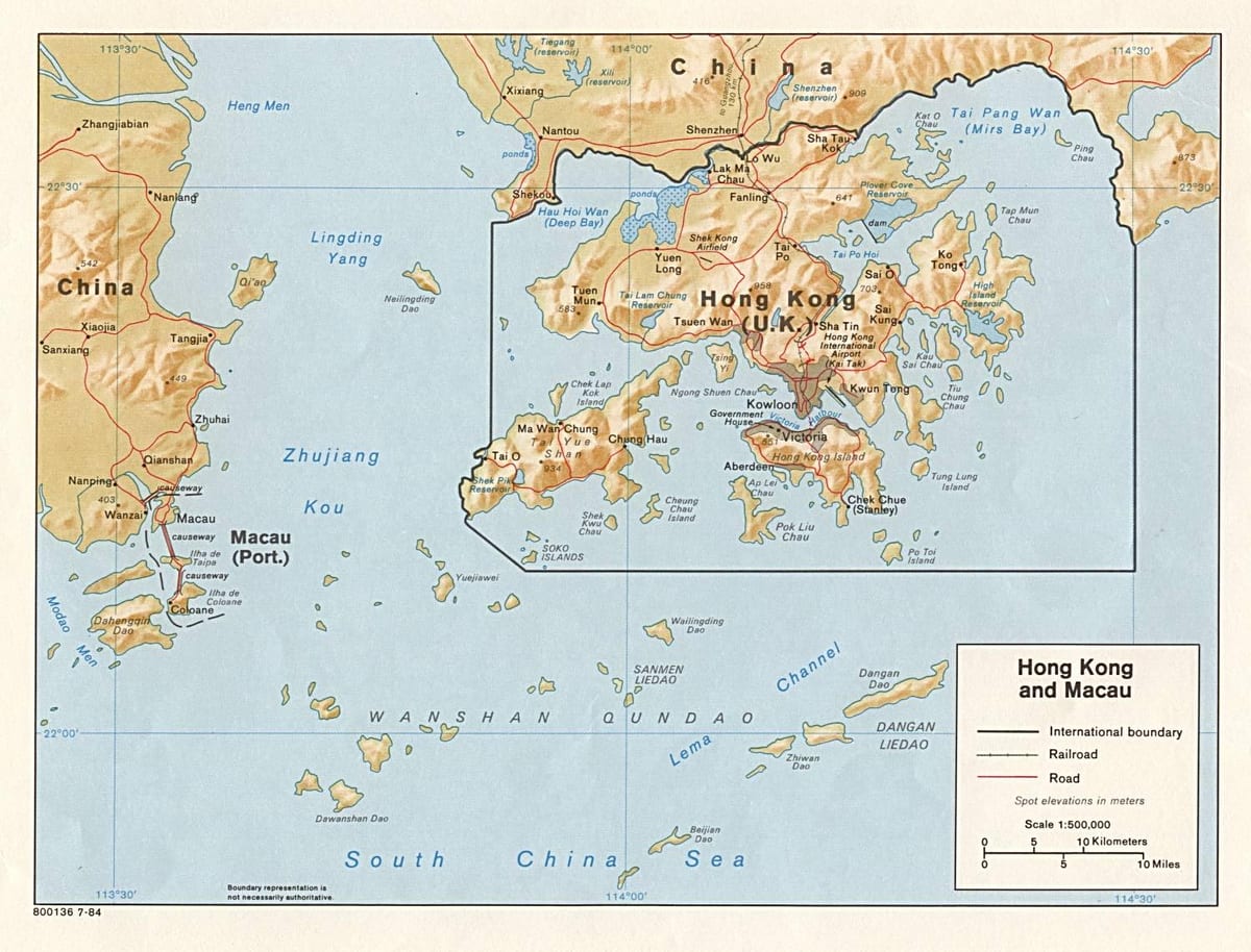 mappa di barra di Macao