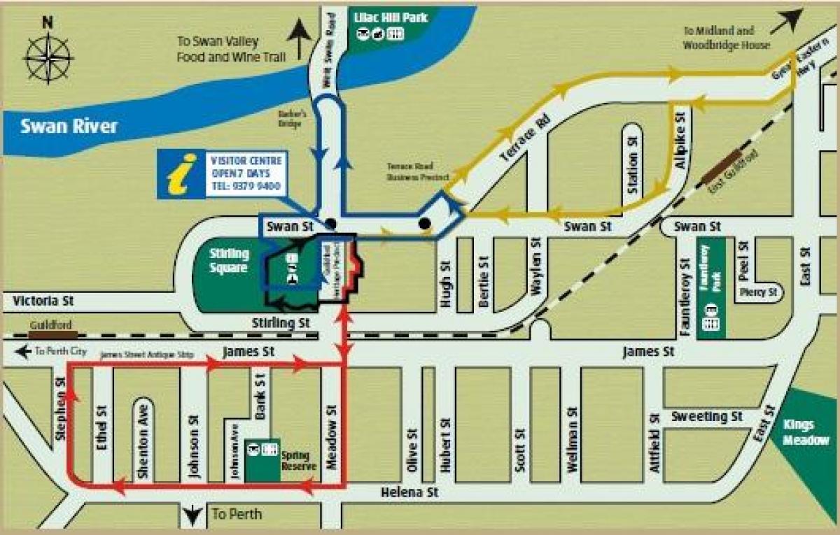 mappa di Macao patrimonio piedi circuito 