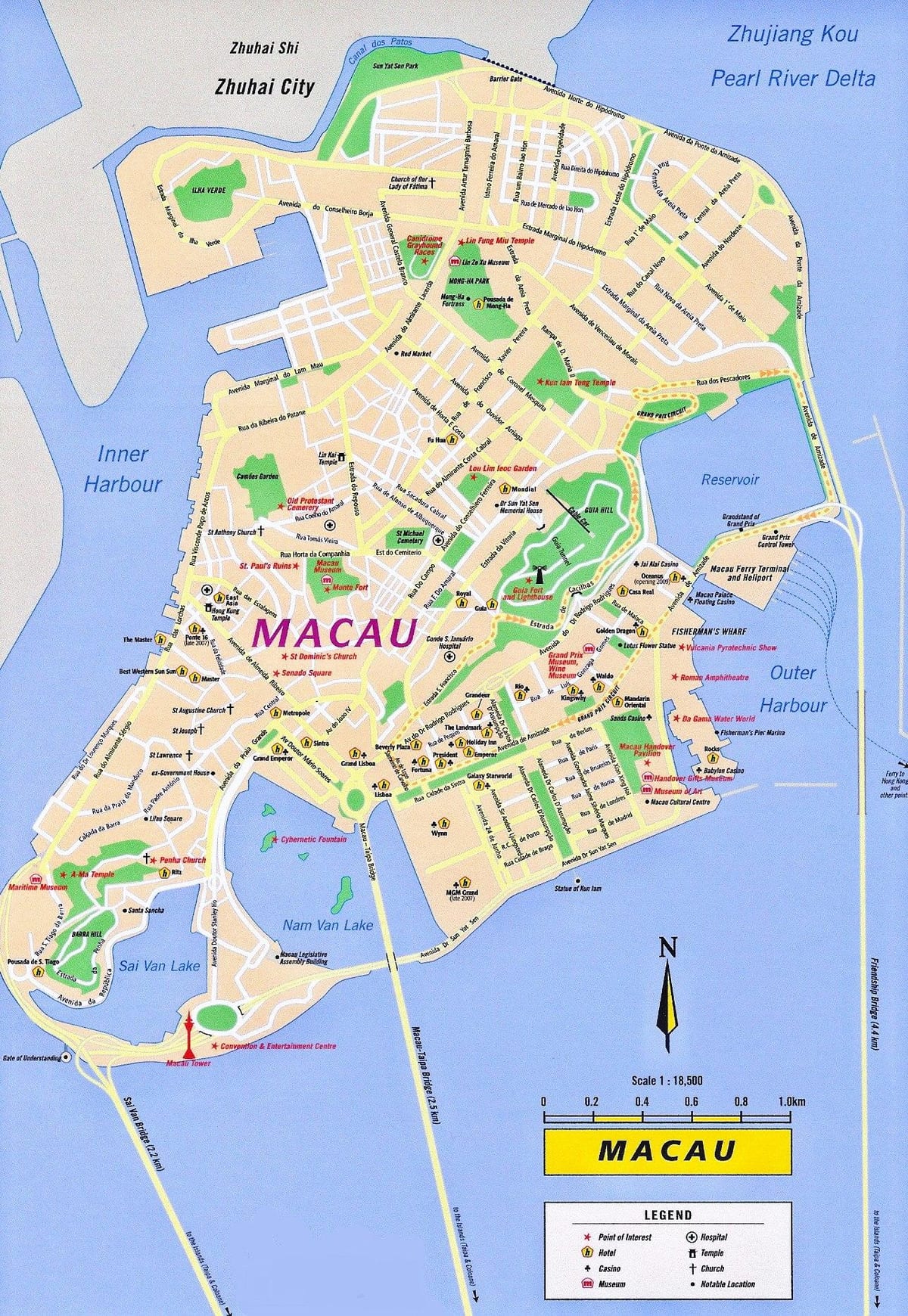 Macau macao la mappa