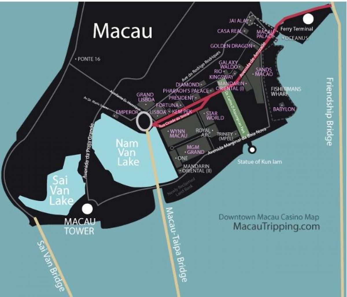 mappa di mgm Macau