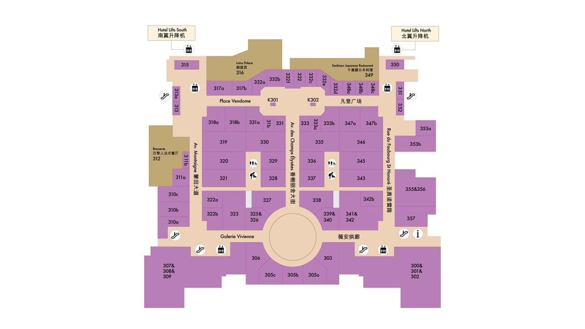 mappa di parigi, in Macau