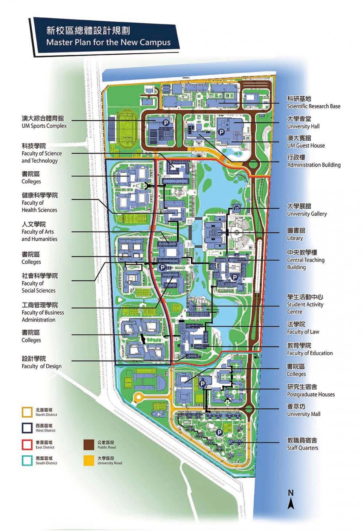 università di Macao la mappa