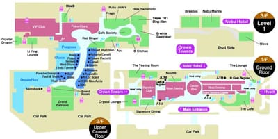 Mappa della città di sogni Macau