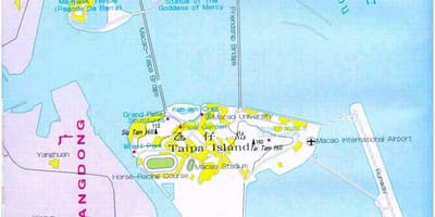 Mappa della città di Macao