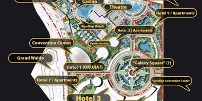 Galaxy Macau piano mappa