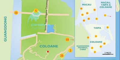 Mappa di isola di Macao