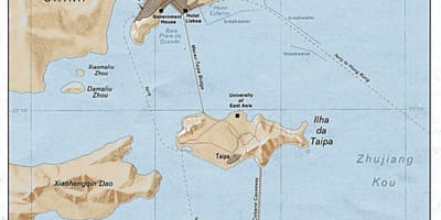 Mappa di Macao città vecchia