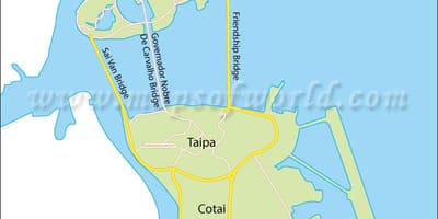 Penisola di macao la mappa