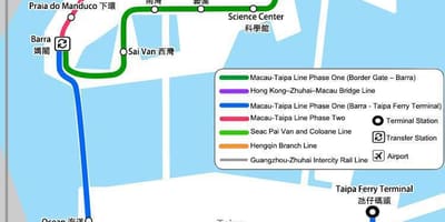 Macao la mappa della metropolitana