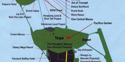 Mappa di Macao casino posizione