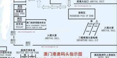 Macau outer harbour terminal dei traghetti mappa
