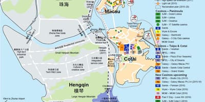 Mappa di mercato rosso Macau