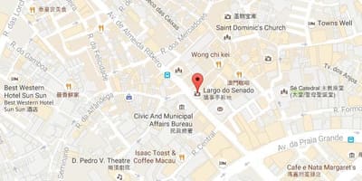 Mappa di piazza del senato Macau