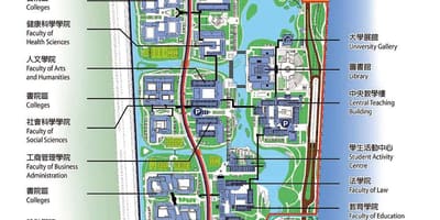 Università di Macao la mappa